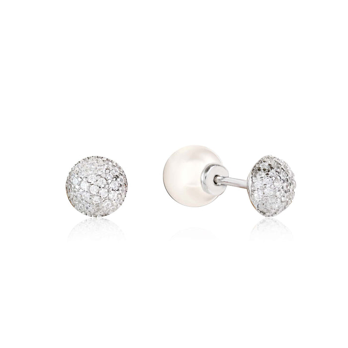 White Disco CZ Tops