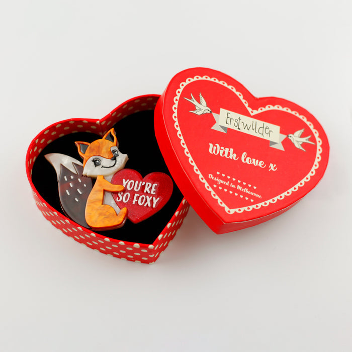 You're So Foxy Valentine Brooch - Erstwilder Valentine’s (2020)