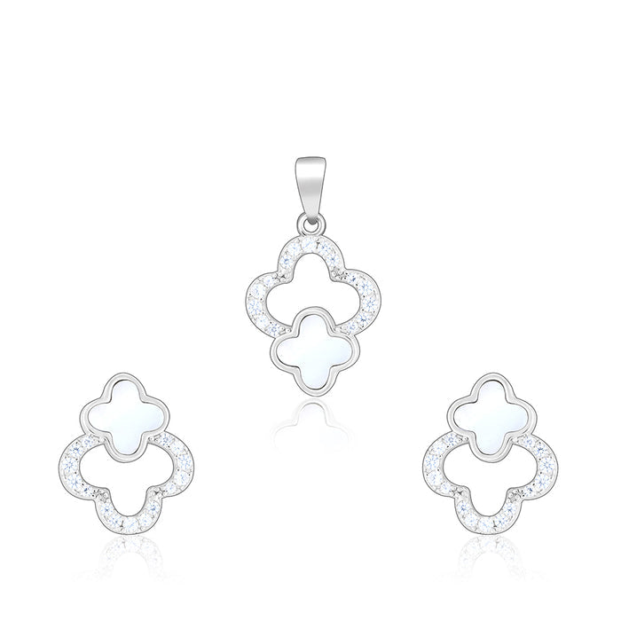 Zircon Bloom Pendant Set