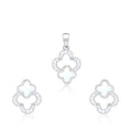 Zircon Bloom Pendant Set